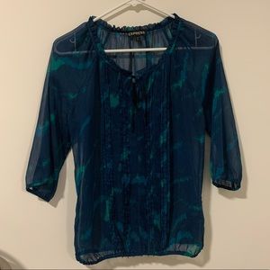 Blue/Green Express Blouse